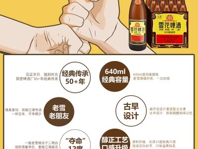 老雪花醇厚玻璃瓶640ml经典浓色醇香沈阳老雪花图4